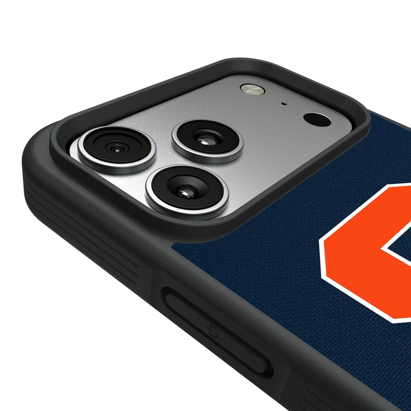 Syracuse University Orange Personalized Stripe iPhone Bump Phone Case for Apple iPhone Detail.Jpg