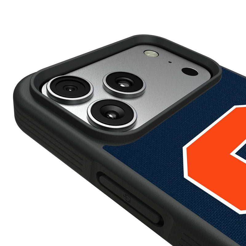 Syracuse University Orange Solid iPhone Bump Phone Case for Apple iPhone Detail.Jpg