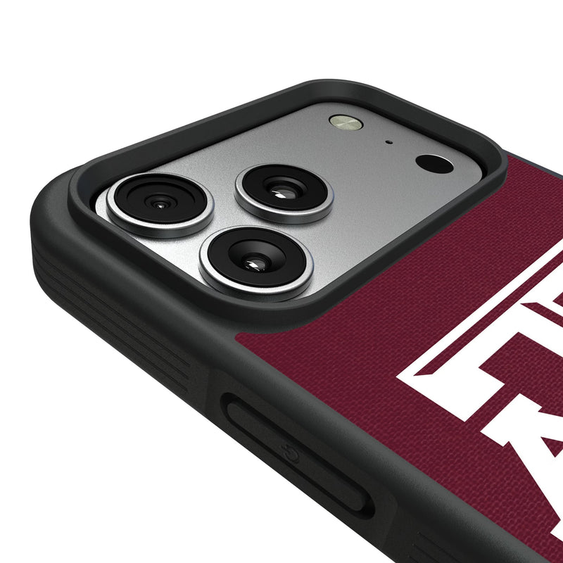 Texas A&M University Aggies Personalized Stripe iPhone Bump Phone Case for Apple iPhone Detail.Jpg
