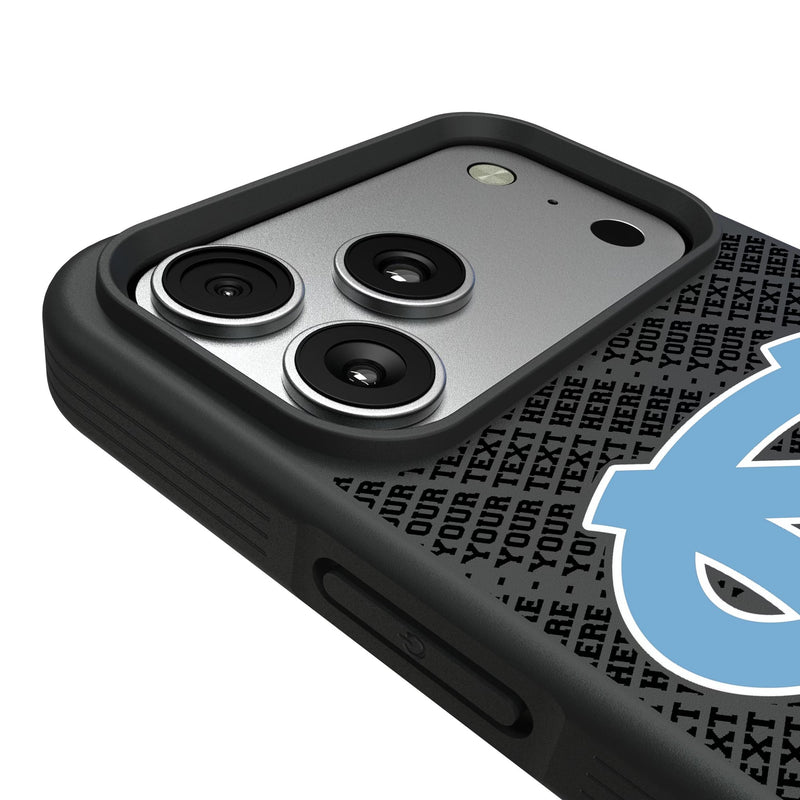 University of North Carolina Tar Heels Personalized EndZone Plus iPhone Bump Phone Case for Apple iPhone Detail.Jpg