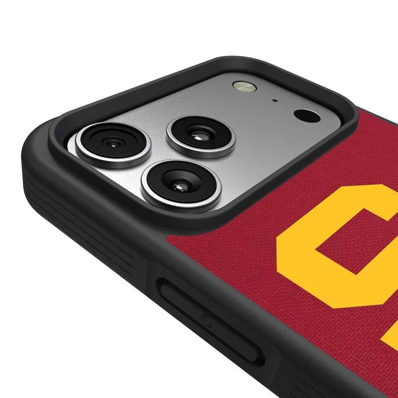 University of Southern California Trojans Solid iPhone Bump Phone Case for Apple iPhone Detail.Jpg