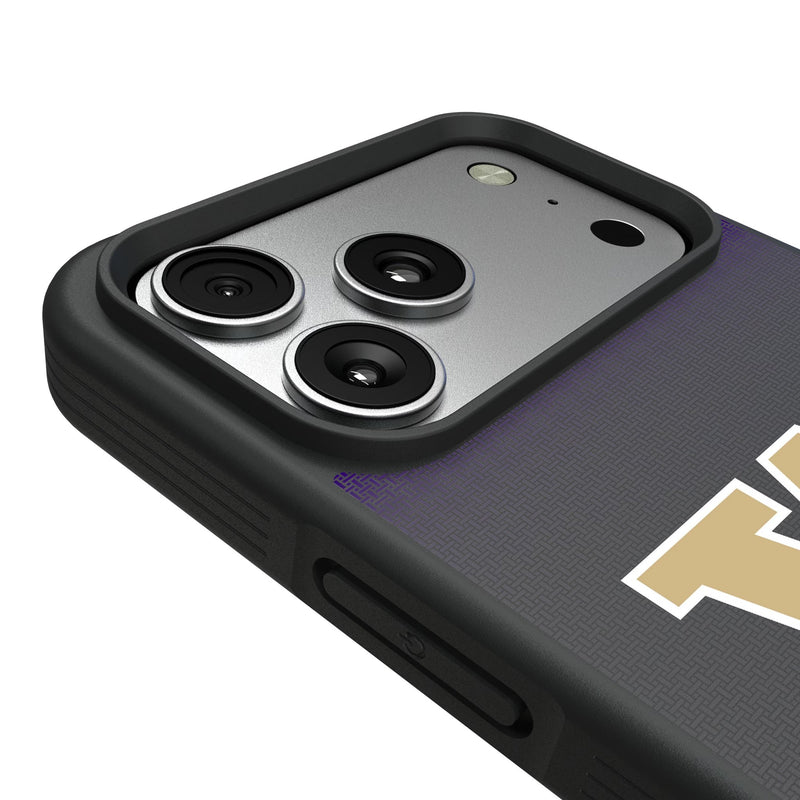 University of Washington Huskies Linen iPhone Bump Phone Case for Apple iPhone Detail.Jpg