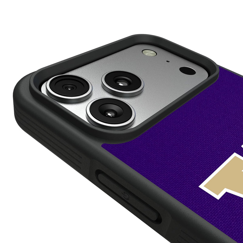 University of Washington Huskies Solid iPhone Bump Phone Case for Apple iPhone Detail.Jpg