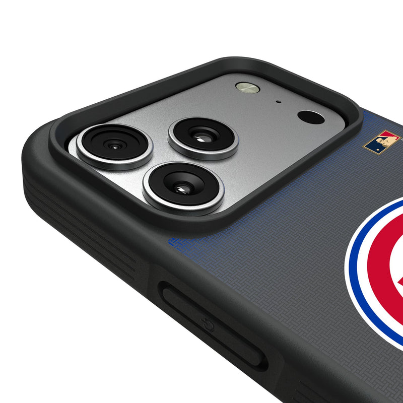 Chicago Cubs 1948-1956 - Cooperstown Collection Linen iPhone Bump Phone Case for Apple iPhone Detail.Jpg