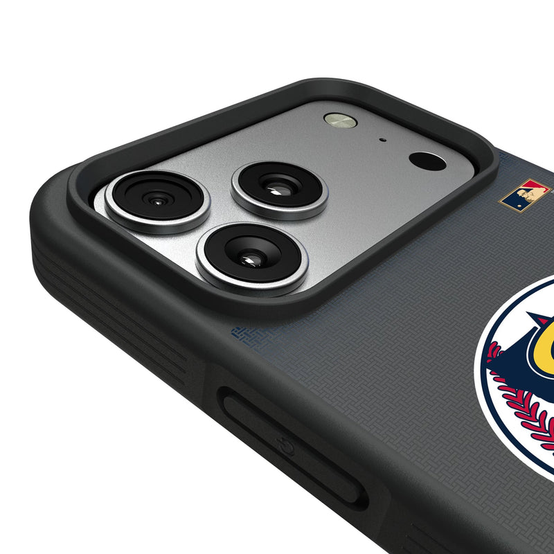 LA Angels 1986-1992 - Cooperstown Collection Linen iPhone Bump Phone Case for Apple iPhone Detail.Jpg