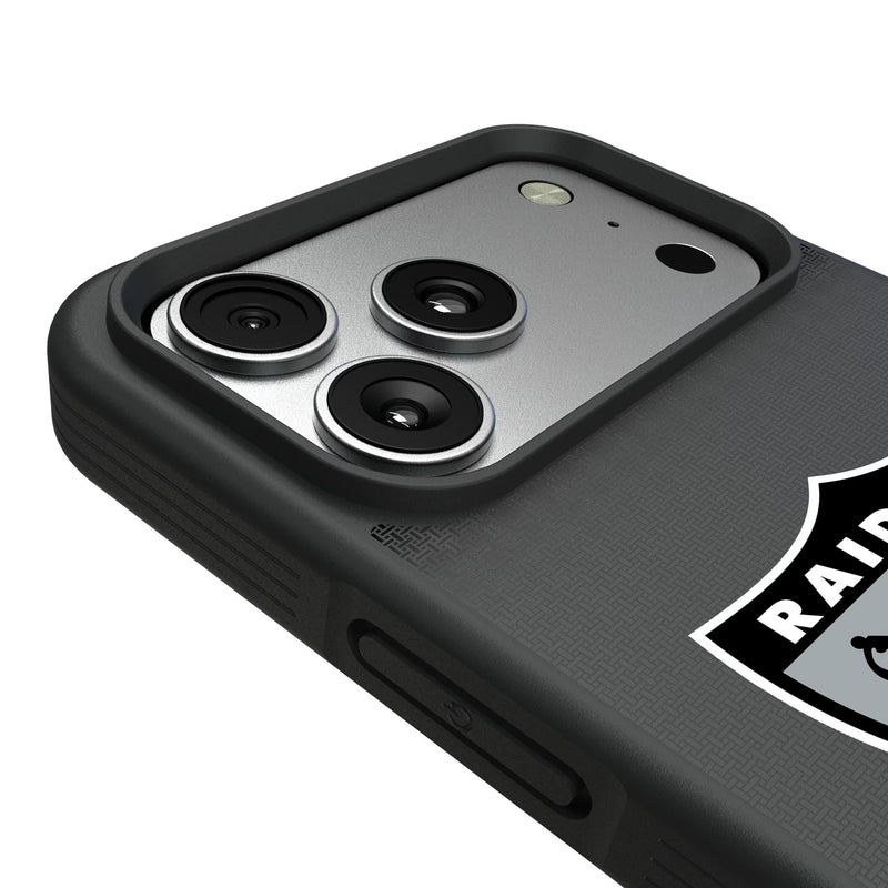 Oakland Raiders 1963 Historic Collection Linen iPhone Bump Phone Case for Apple iPhone Detail.Jpg