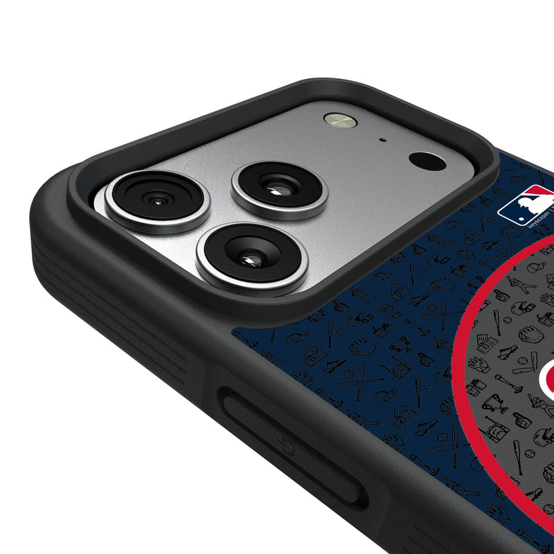 Boston Red Sox Personalized Circle iPhone Bump Phone Case for Apple iPhone Detail.Jpg
