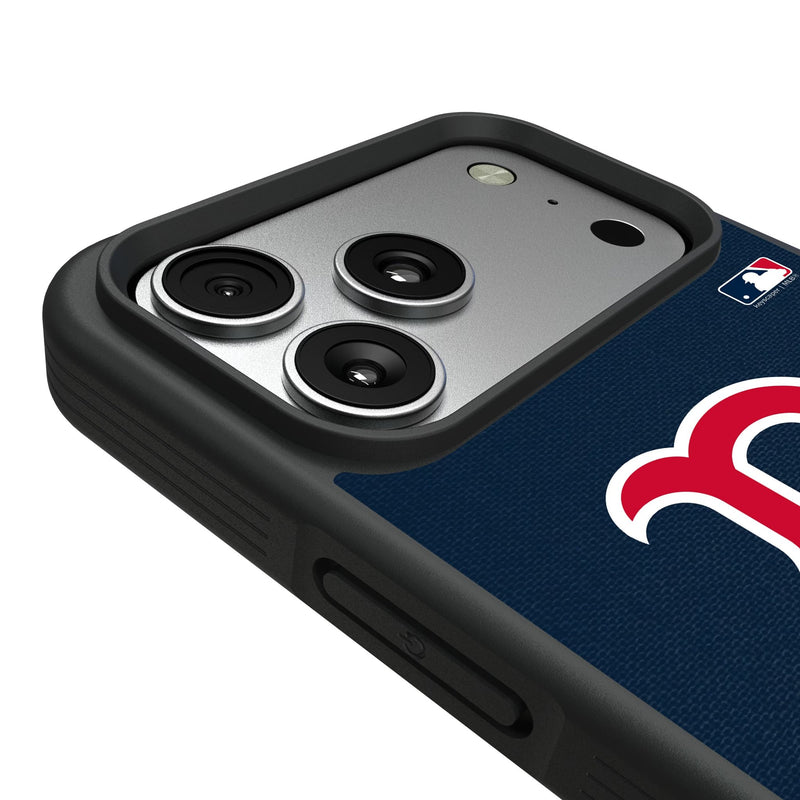 Boston Red Sox Personalized Stripe iPhone Bump Phone Case for Apple iPhone Detail.Jpg