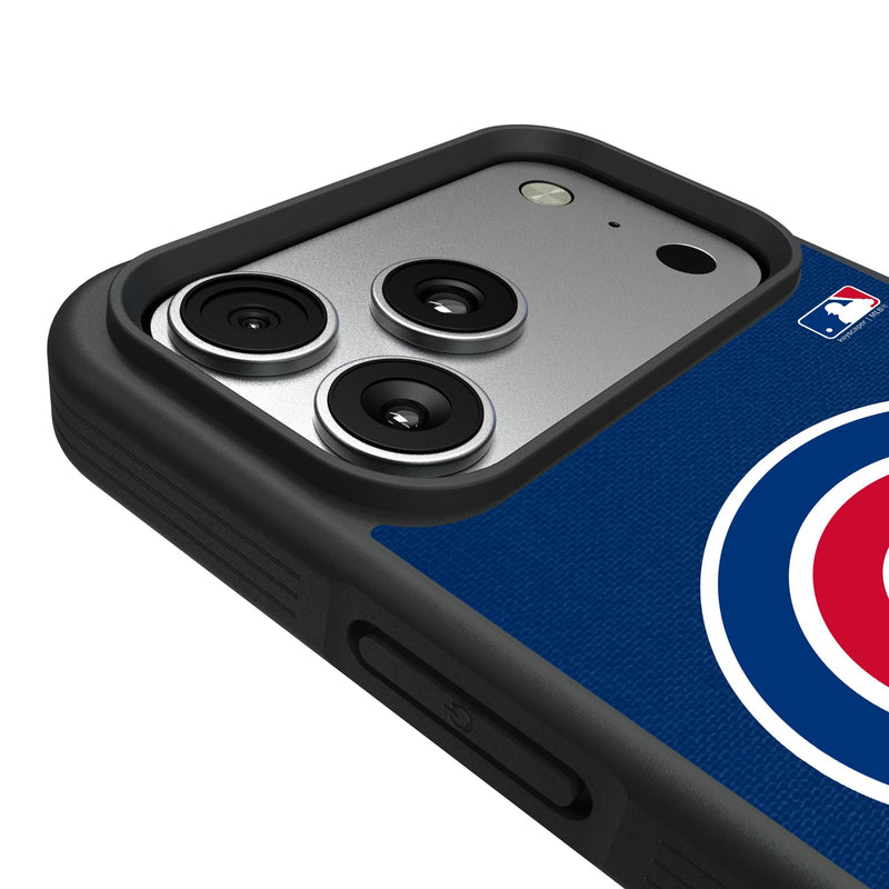 Chicago Cubs Personalized Stripe iPhone Bump Phone Case for Apple iPhone Detail.Jpg