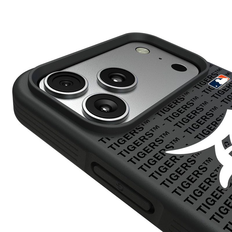 Detroit Tigers Text Backdrop iPhone Bump Phone Case for Apple iPhone Detail.Jpg
