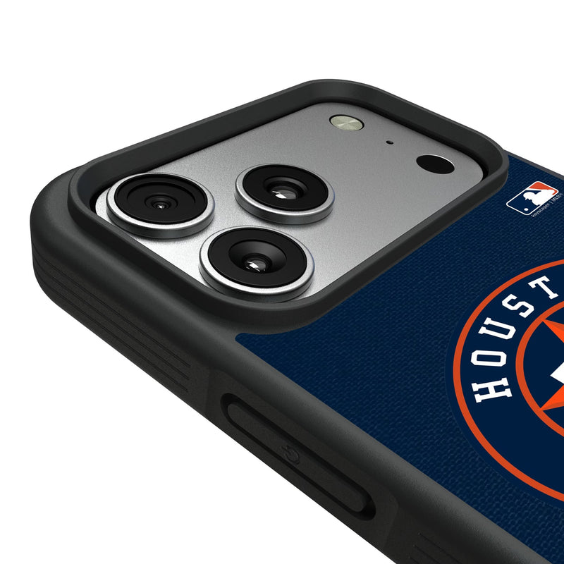 Houston Astros Personalized Stripe iPhone Bump Phone Case for Apple iPhone Detail.Jpg