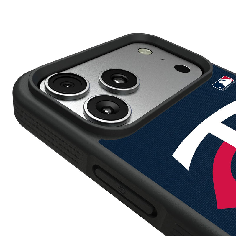 Minnesota Twins Personalized Stripe iPhone Bump Phone Case for Apple iPhone Detail.Jpg