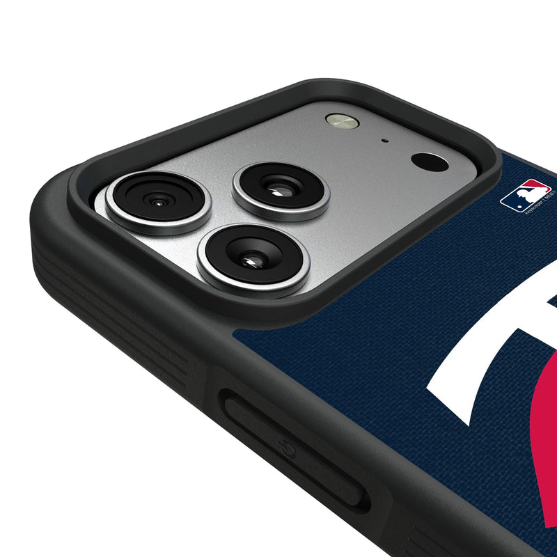 Minnesota Twins Solid iPhone Bump Phone Case for Apple iPhone Detail.Jpg