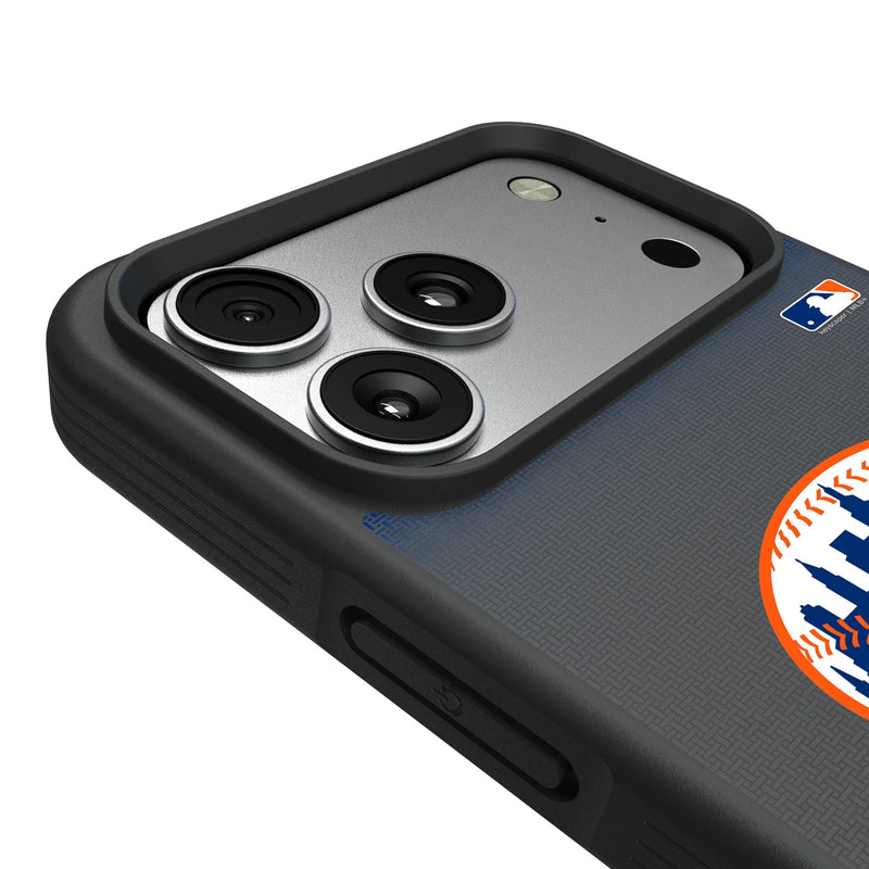 New York Mets Linen iPhone Bump Phone Case for Apple iPhone Detail.Jpg