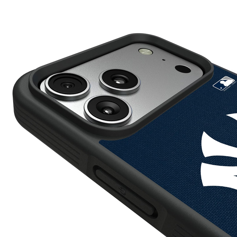 New York Yankees Solid iPhone Bump Phone Case for Apple iPhone Detail.Jpg
