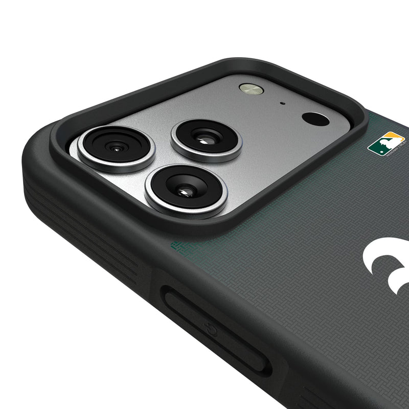 Oakland Athletics Linen iPhone Bump Phone Case for Apple iPhone Detail.Jpg