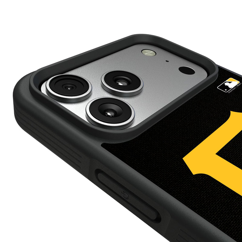 Pittsburgh Pirates Solid iPhone Bump Phone Case for Apple iPhone Detail.Jpg