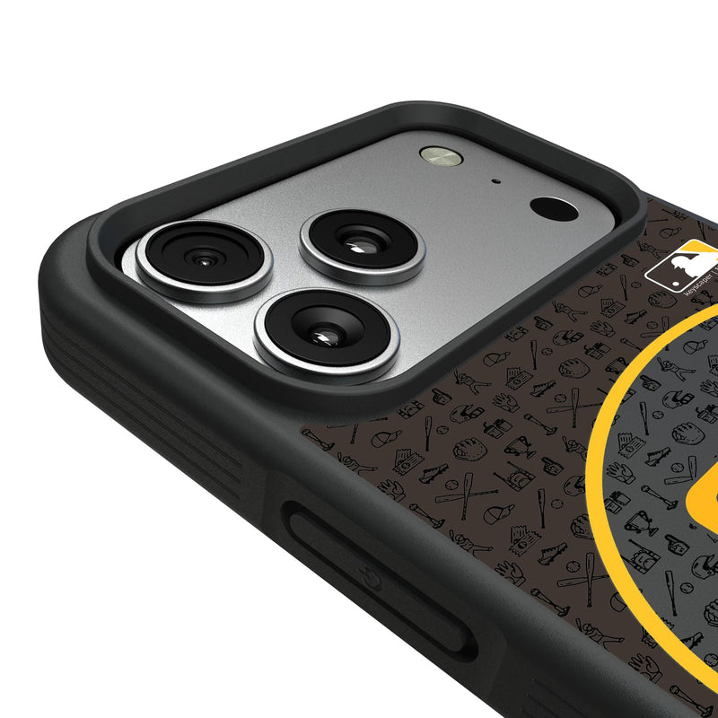 San Diego Padres Personalized Circle iPhone Bump Phone Case for Apple iPhone Detail.Jpg