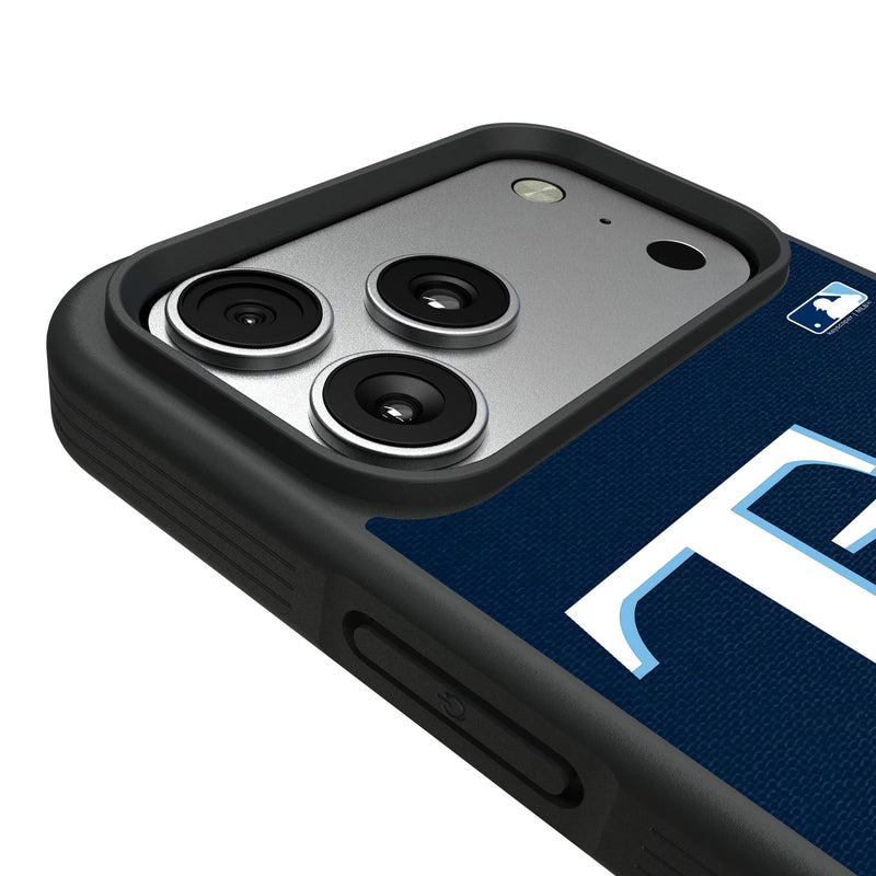 Tampa Bay Rays Personalized Stripe iPhone Bump Phone Case for Apple iPhone Detail.Jpg