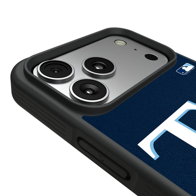 Tampa Bay Rays Solid iPhone Bump Phone Case for Apple iPhone Detail.Jpg