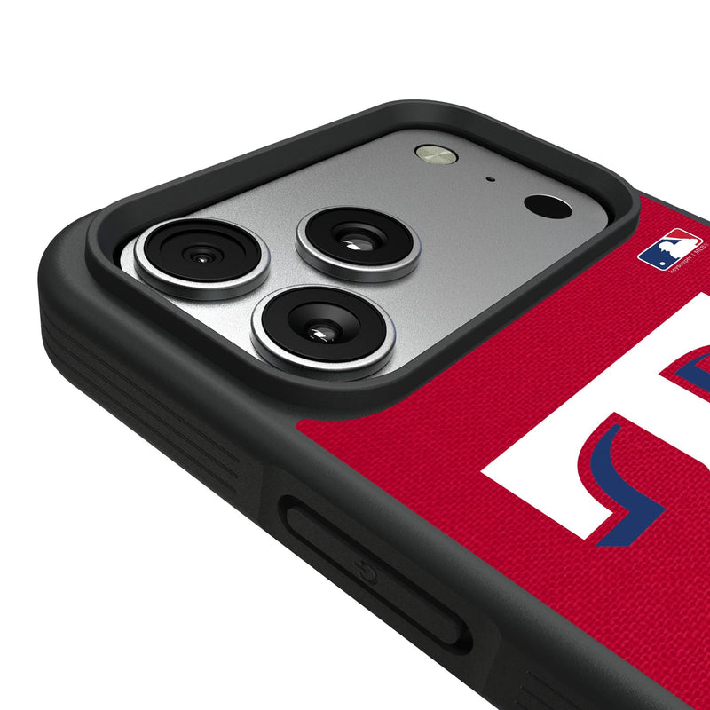 Texas Rangers Personalized Stripe iPhone Bump Phone Case for Apple iPhone Detail.Jpg