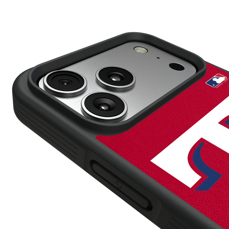 Texas Rangers Solid iPhone Bump Phone Case for Apple iPhone Detail.Jpg