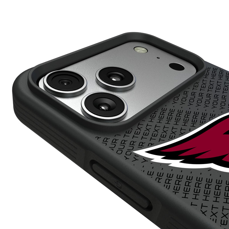 Arizona Cardinals Personalized EndZone Plus iPhone Bump Phone Case for Apple iPhone Detail.Jpg