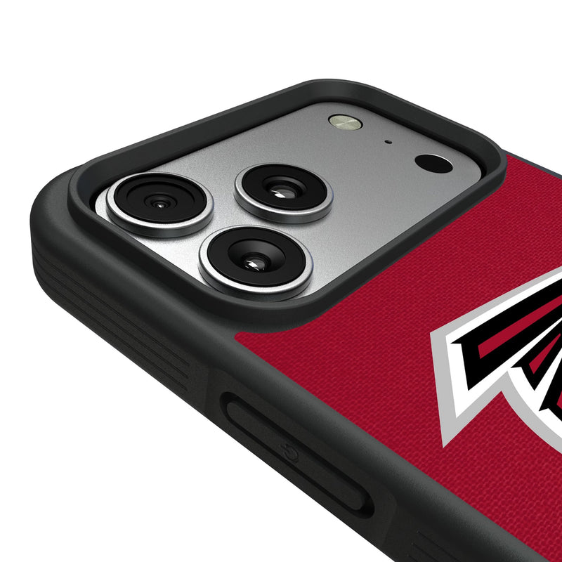 Atlanta Falcons Personalized Stripe iPhone Bump Phone Case for Apple iPhone Detail.Jpg