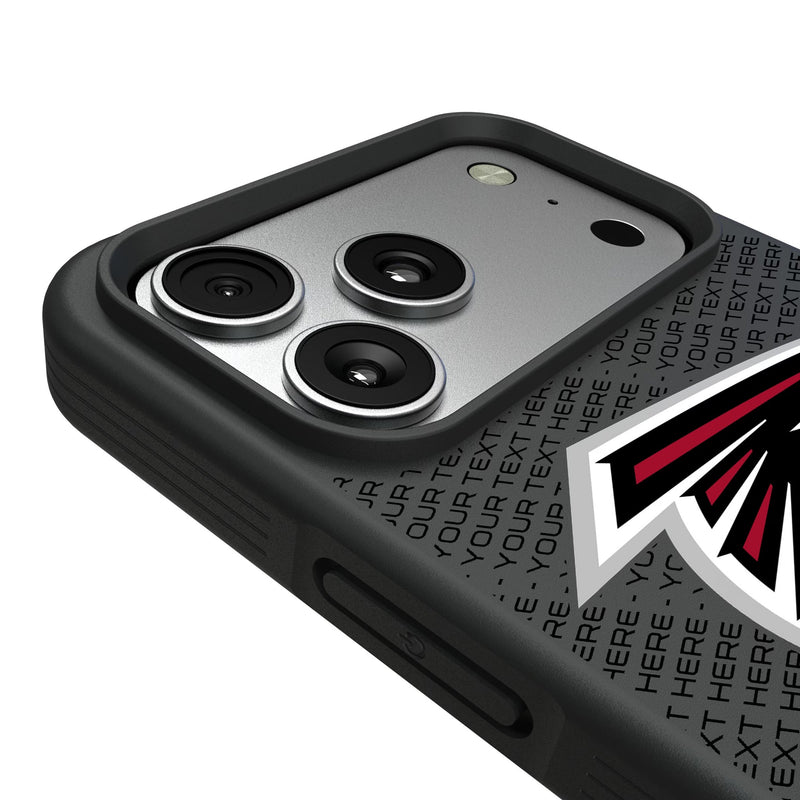 Atlanta Falcons Personalized EndZone Plus iPhone Bump Phone Case for Apple iPhone Detail.Jpg