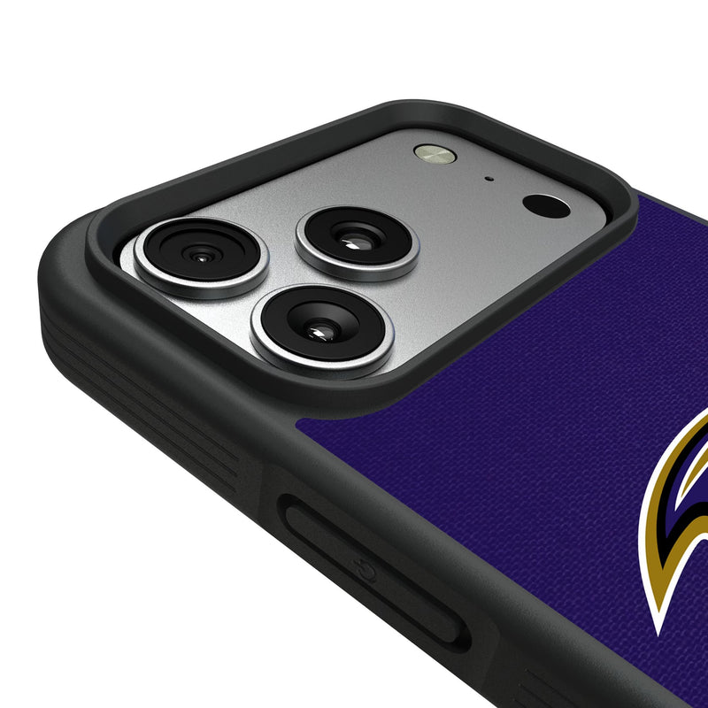 Baltimore Ravens Stripe iPhone Bump Phone Case for Apple iPhone Detail.Jpg