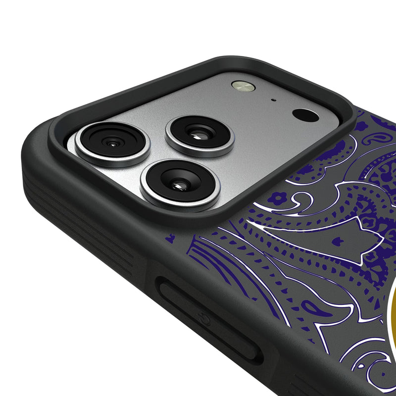 Baltimore Ravens Paisley iPhone Bump Phone Case for Apple iPhone Detail.Jpg