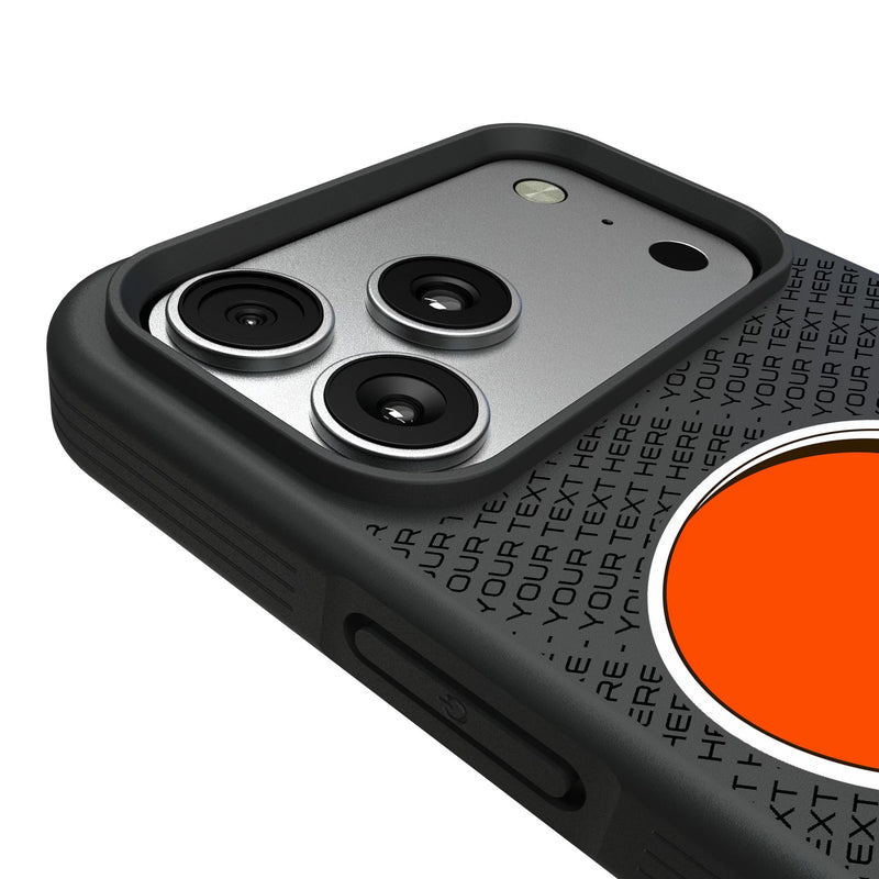 Cleveland Browns Personalized EndZone Plus iPhone Bump Phone Case for Apple iPhone Detail.Jpg