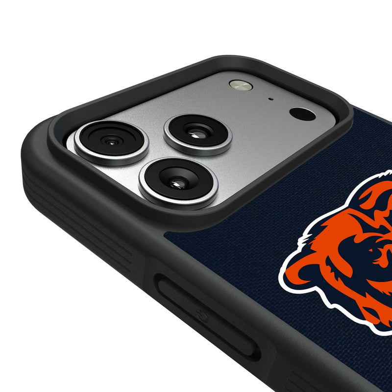Chicago Bears Personalized Stripe iPhone Bump Phone Case for Apple iPhone Detail.Jpg
