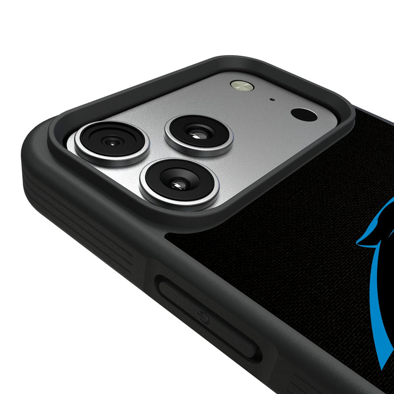 Carolina Panthers Personalized Stripe iPhone Bump Phone Case for Apple iPhone Detail.Jpg