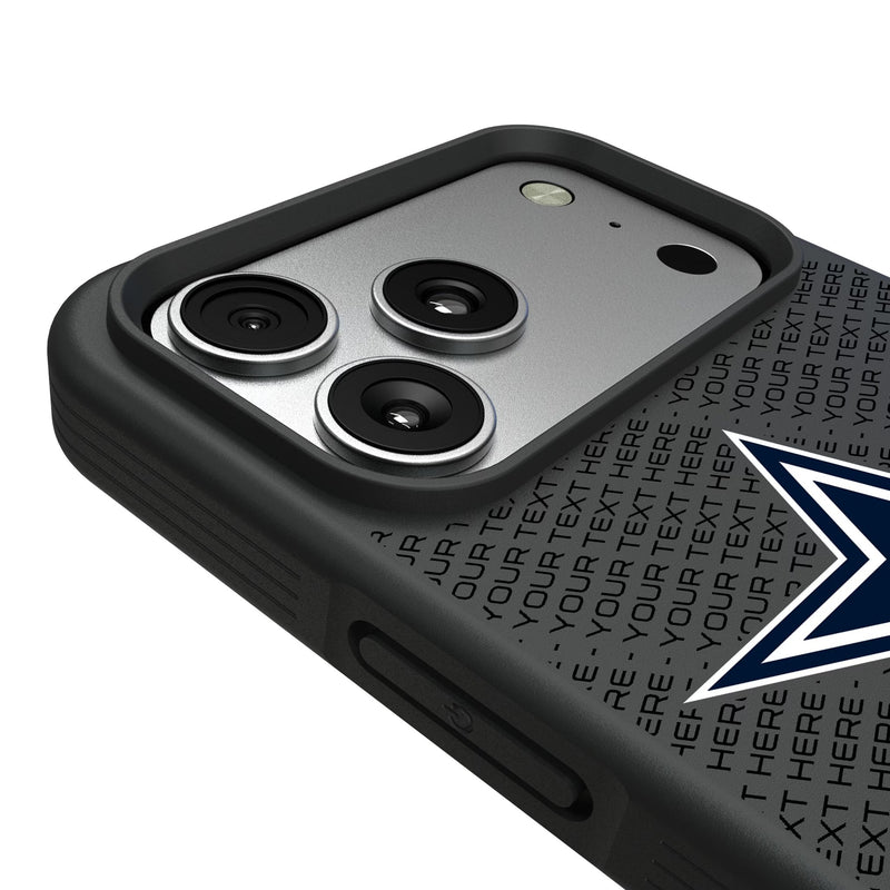Dallas Cowboys Personalized EndZone Plus iPhone Bump Phone Case for Apple iPhone Detail.Jpg