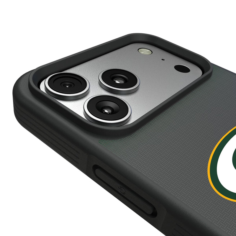 Green Bay Packers Linen iPhone Bump Phone Case for Apple iPhone Detail.Jpg