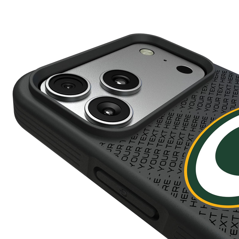 Green Bay Packers Personalized EndZone Plus iPhone Bump Phone Case for Apple iPhone Detail.Jpg
