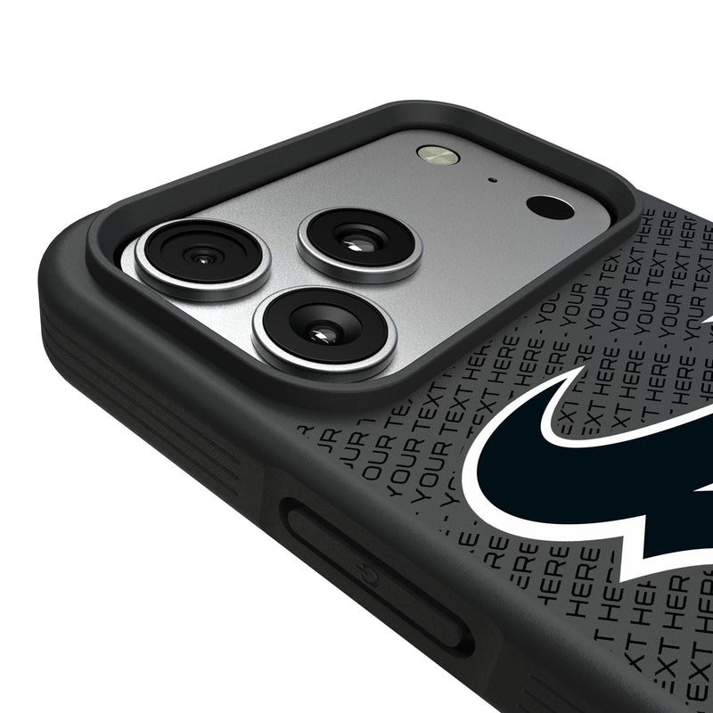 Houston Texans Personalized EndZone Plus iPhone Bump Phone Case for Apple iPhone Detail.Jpg