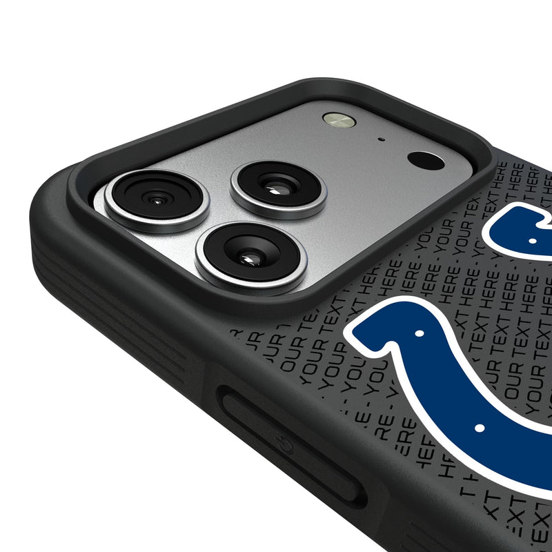 Indianapolis Colts Personalized EndZone Plus iPhone Bump Phone Case for Apple iPhone Detail.Jpg