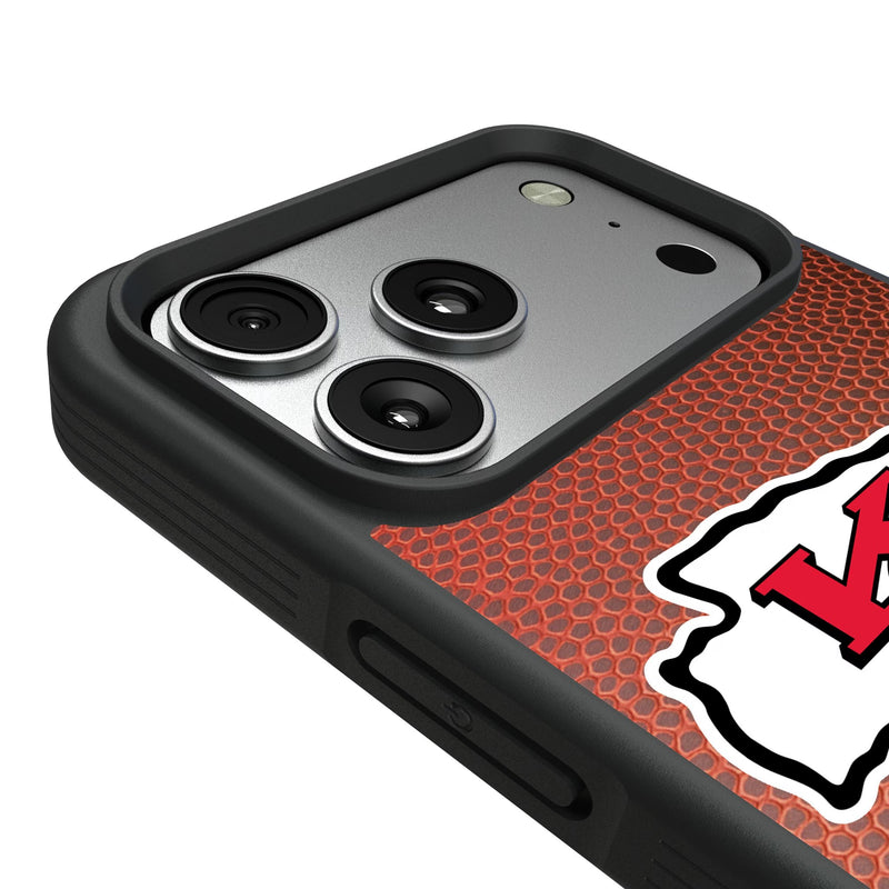 Kansas City Chiefs Personalized Football iPhone Bump Phone Case for Apple iPhone Detail.Jpg