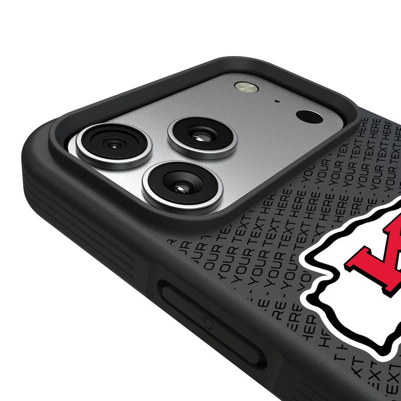 Kansas City Chiefs Personalized EndZone Plus iPhone Bump Phone Case for Apple iPhone Detail.Jpg