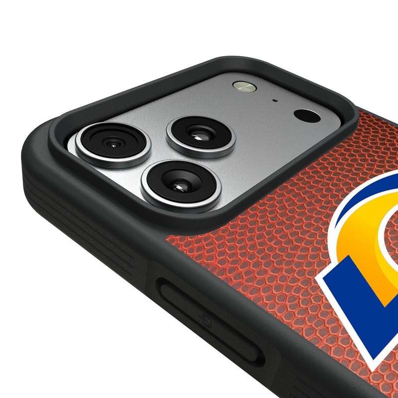 Los Angeles Rams Personalized Football iPhone Bump Phone Case for Apple iPhone Detail.Jpg