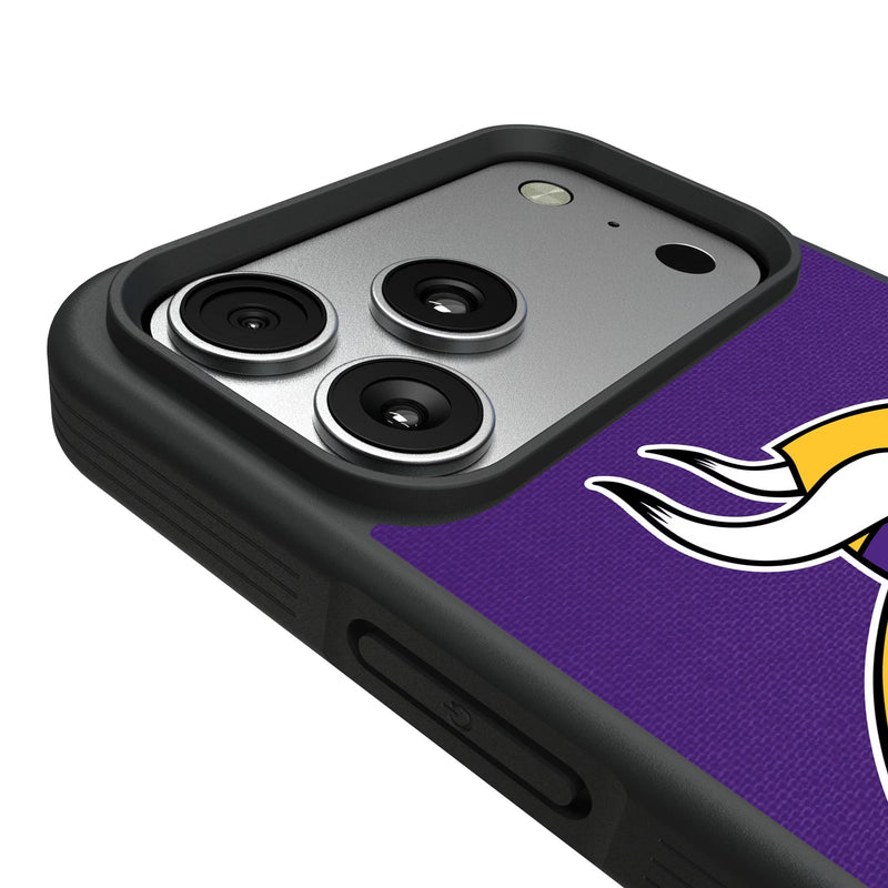 Minnesota Vikings Stripe iPhone Bump Phone Case for Apple iPhone Detail.Jpg