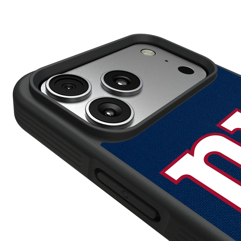 New York Giants Stripe iPhone Bump Phone Case for Apple iPhone Detail.Jpg