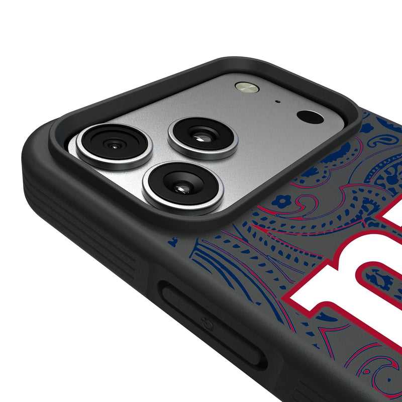 New York Giants Paisley iPhone Bump Phone Case for Apple iPhone Detail.Jpg
