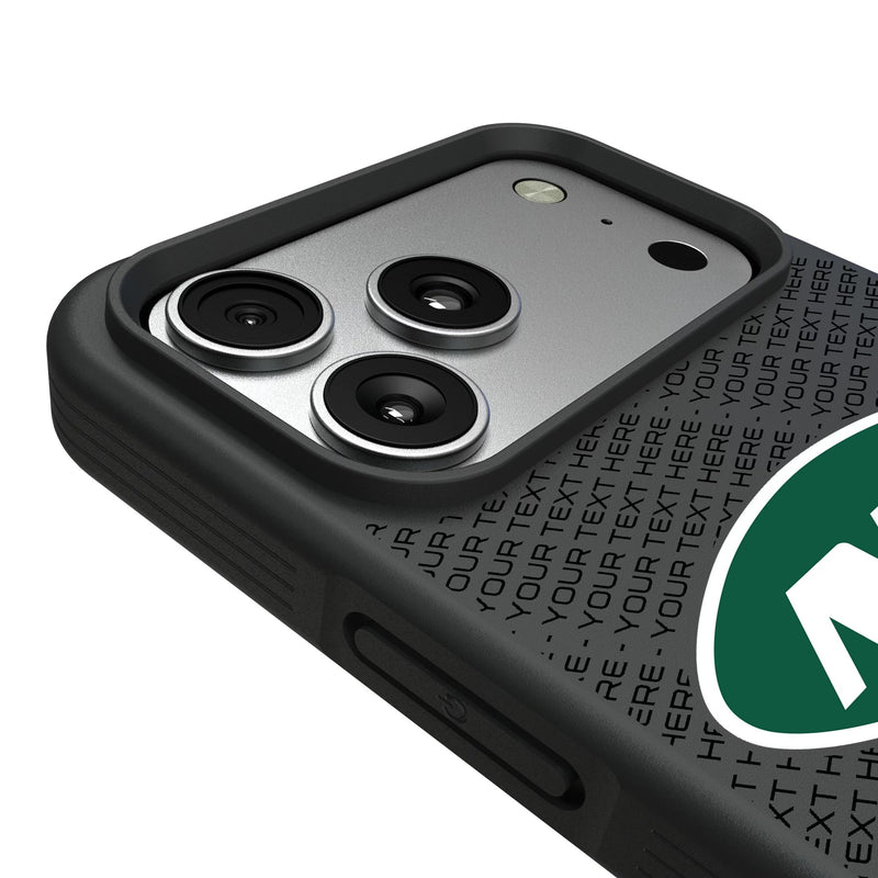 New York Jets Personalized EndZone Plus iPhone Bump Phone Case for Apple iPhone Detail.Jpg