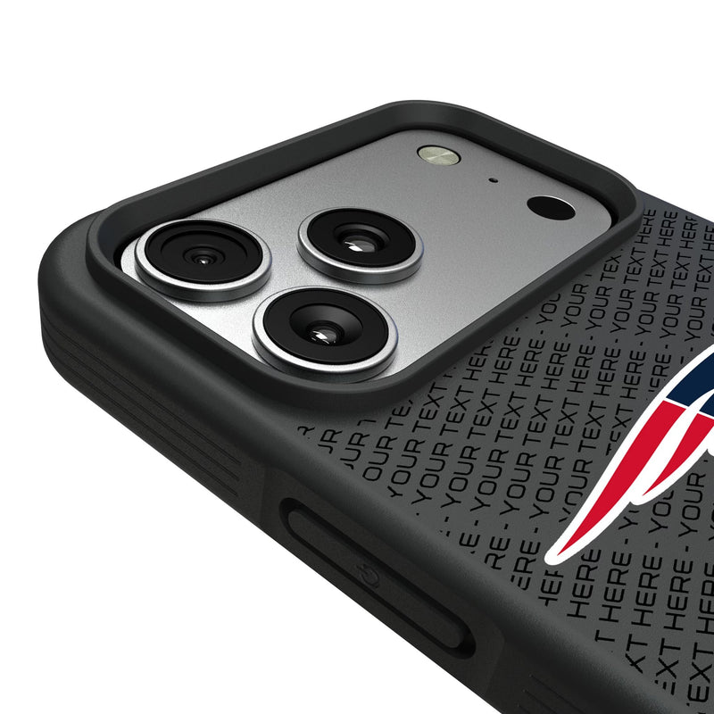 New England Patriots Personalized EndZone Plus iPhone Bump Phone Case for Apple iPhone Detail.Jpg