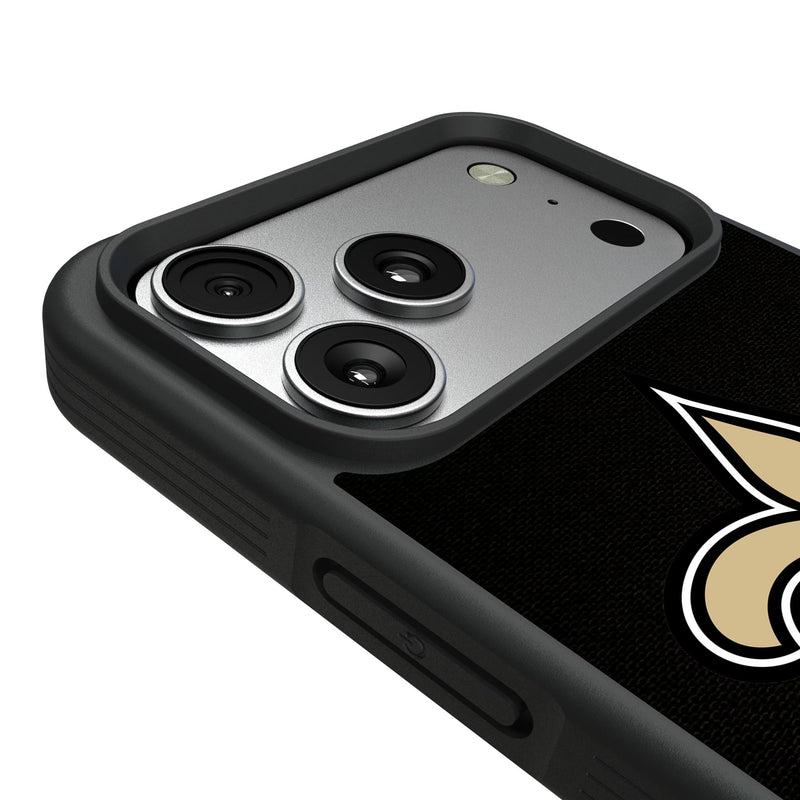 New Orleans Saints Stripe iPhone Bump Phone Case for Apple iPhone Detail.Jpg