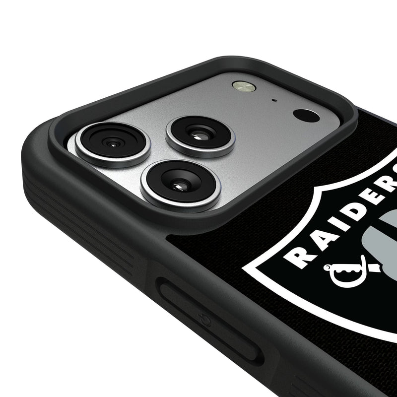 Las Vegas Raiders Stripe iPhone Bump Phone Case for Apple iPhone Detail.Jpg