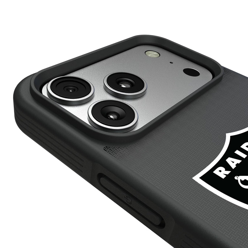 Las Vegas Raiders Linen iPhone Bump Phone Case for Apple iPhone Detail.Jpg